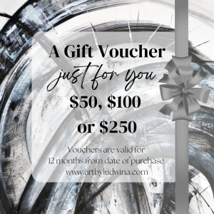 Gift voucher for art by Ludwina